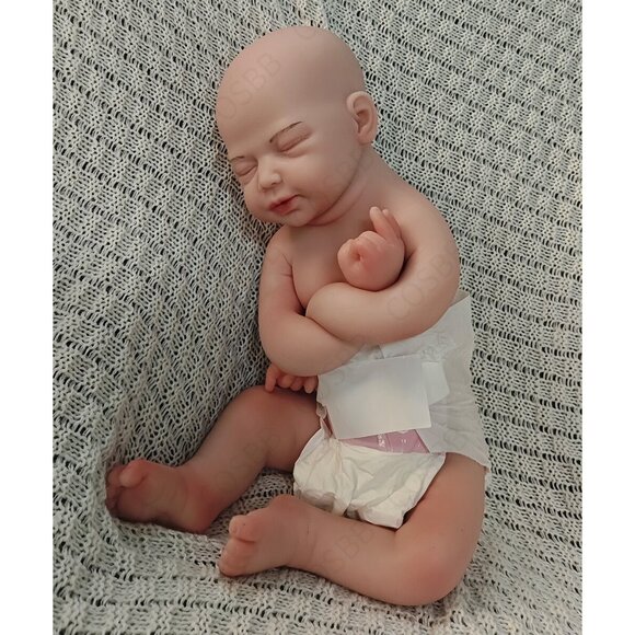 45cm Sleeping Newborn Boy 6.17lbs Full Silicone Reborn Baby Doll W/Drink-Wet US - Picture 1 of 12